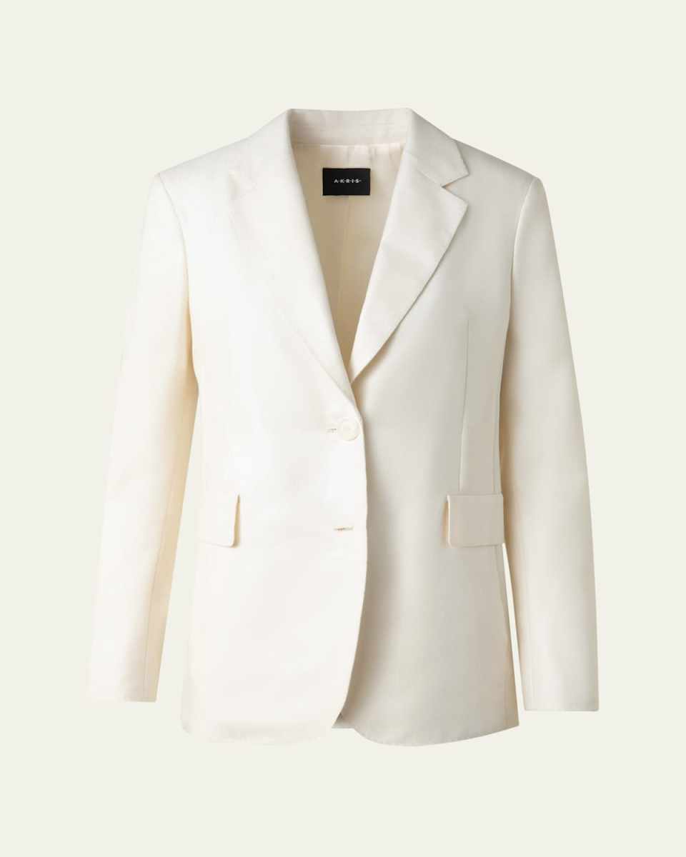 Malik Cashmere-Silk Single-Breasted Jacket